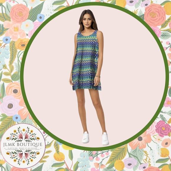 JUDE CONNALLY BETH DRESS IN LINKED CHAIN MULTI - FLAWLESS CONDITION - Picture 1 of 8